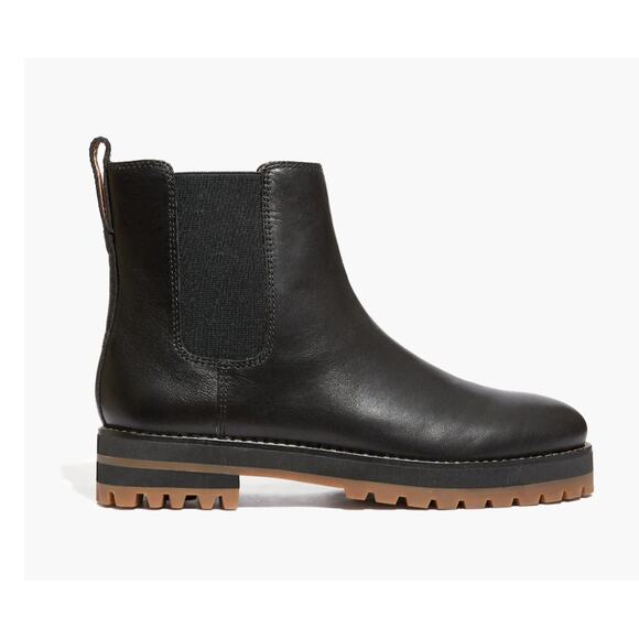 Madewell The Ivy Chelsea Boot in Leather Black 10 - Picture 3 of 6